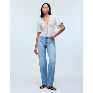 NWT Madewell The Petite '90s Straight Jean Revoir Wash Size 31P